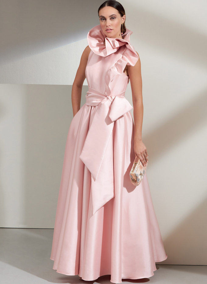 Patron Vogue 1861 robe de styliste femme, taille 34-42, en français