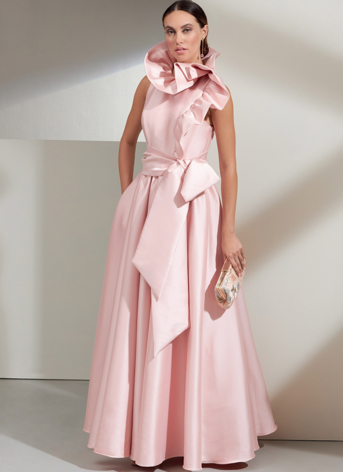 Patron Vogue 1861 robe de styliste femme, taille 42-50, en français