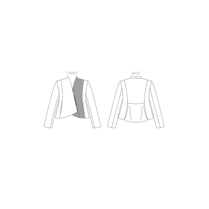 Naaipatroon Vogue 1865 Designer jas, 32-40 Dui/En/Fr