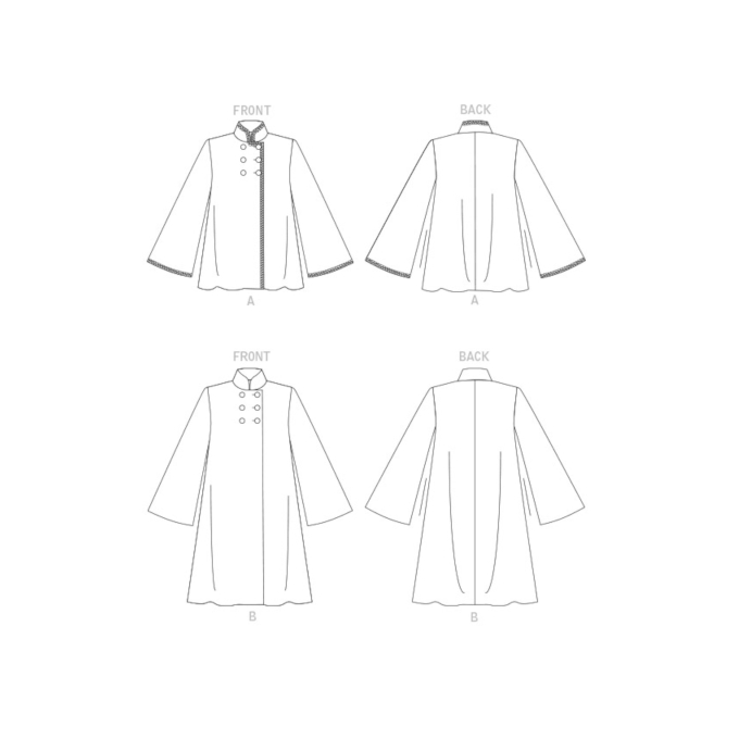 Patron Vogue 1866 veste de styliste femme, taille 32-40, en français