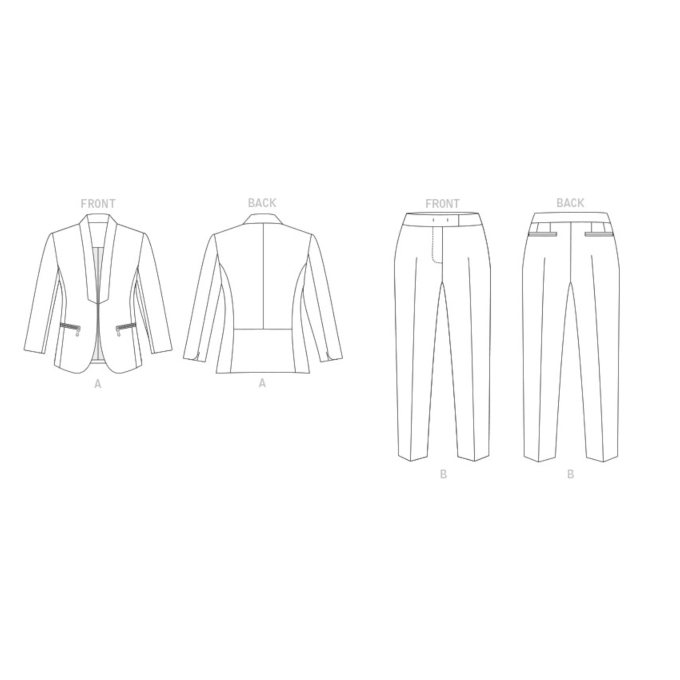 Naaipatroon Vogue 1867 designer combination, maat 32-40 Dui/En/Fr