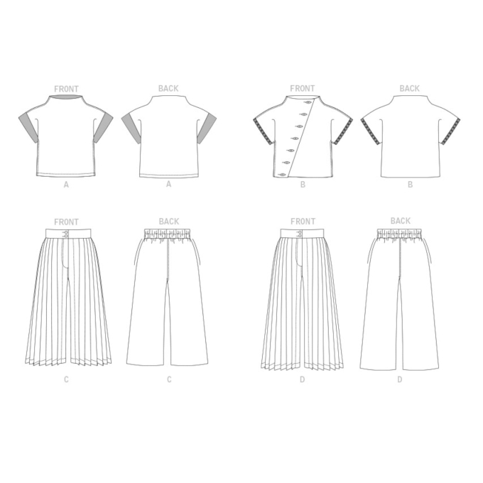 Naaipatroon Vogue 1868 designer combinatie, maat 32-55 Dui/En/Fr