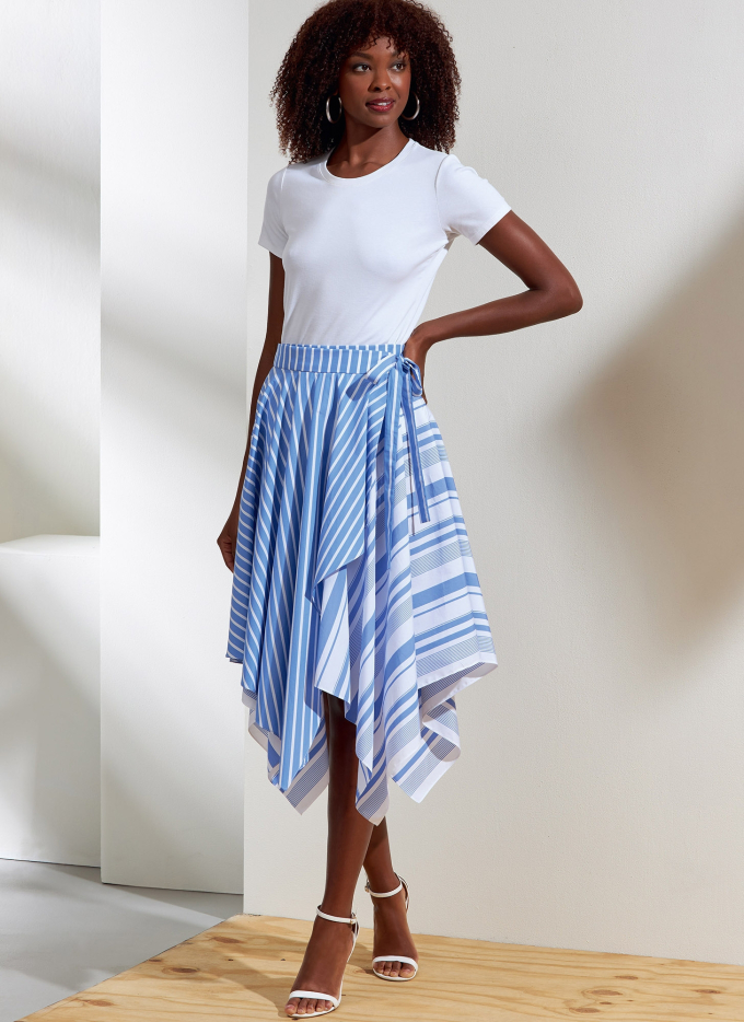 Patron Vogue 1872 jupe femme, taille 32-40, en français