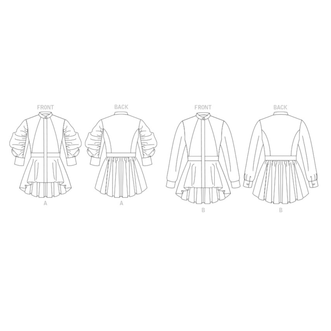 Naaipatroon Vogue 1875 Gr. 34-42 Blouse, Dui/En/Fr