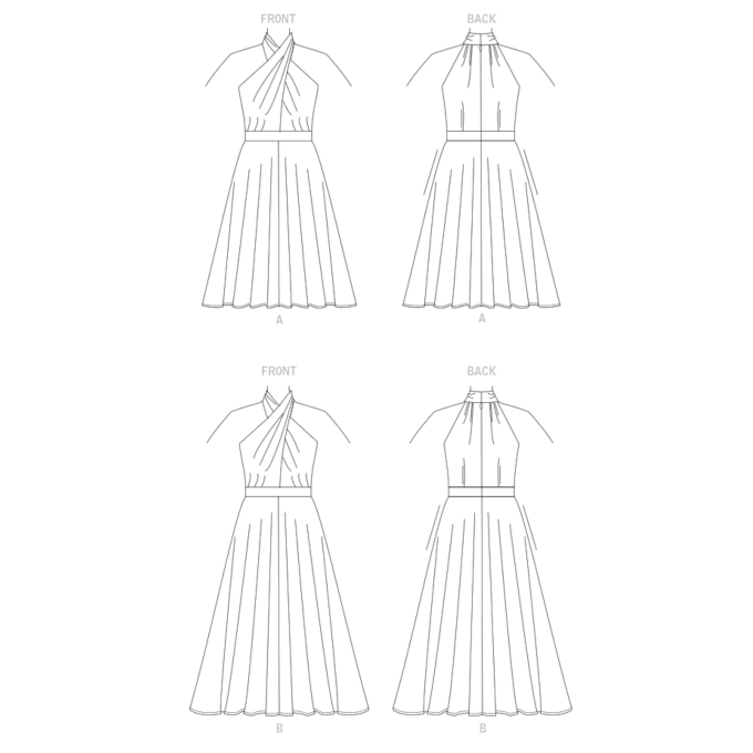 Naaipatroon Vogue 1883  jurk, maat 32-40 Dui/En/Fr