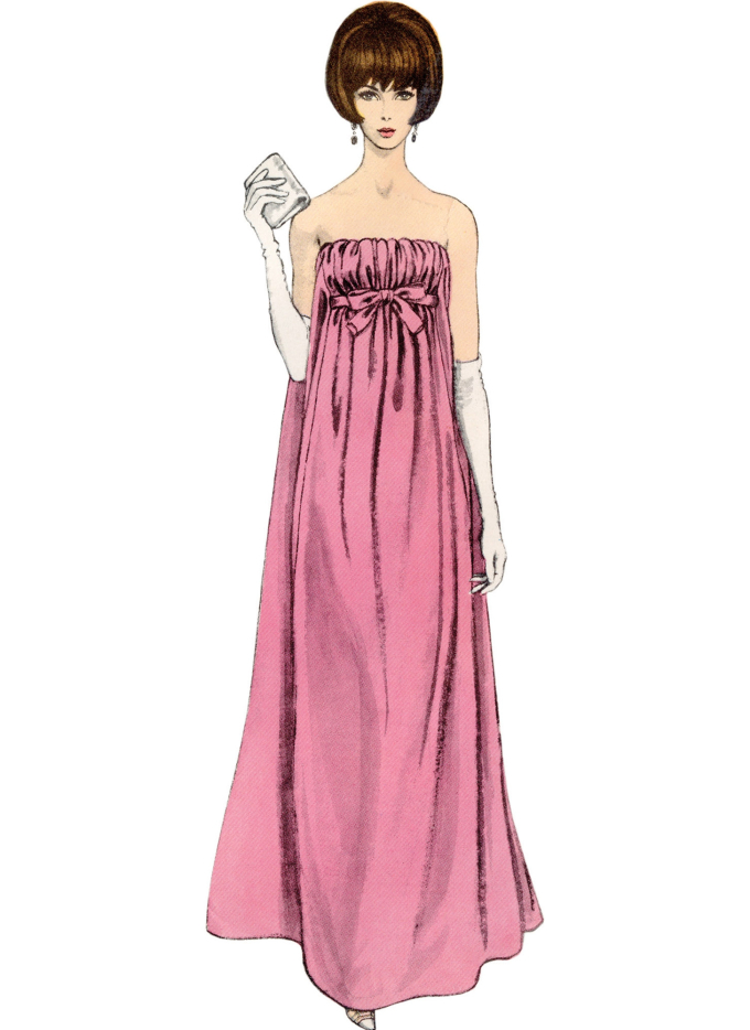 Patron Vogue 1885 Vintage robe, taille 32-40 en français