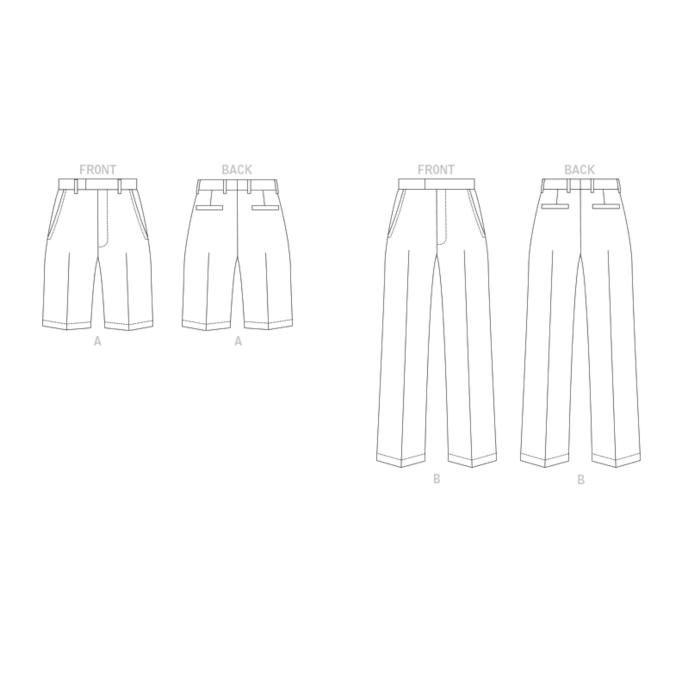 Naaipatroon Vogue 1896 heren broek, maat 50-56 Dui/En/Fr
