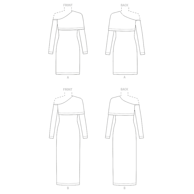 Patron Vogue 1906 robe, taille 34-42 en français