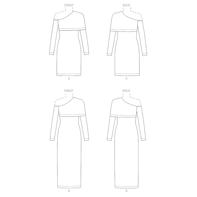 Patron Vogue 1906 robe, taille 44-52 en français