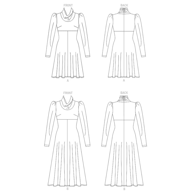 Patron Vogue 1907 robe, taille 34-42 en français