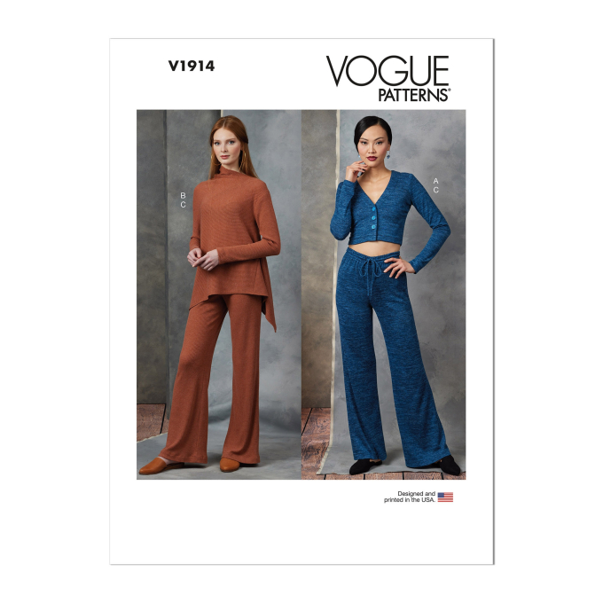Naaipatroon Vogue 1914 combinatie, maat 34-42 Dui/En/Fr