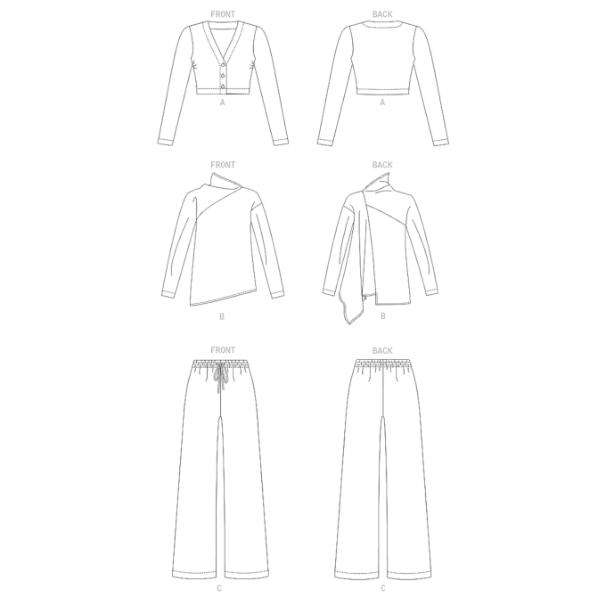 Naaipatroon Vogue 1914 combinatie, maat 42-50 Dui/En/Fr