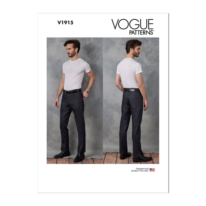 Naaipatroon Vogue 1915 heren jeans, maat 50-56 Dui/En/Fr