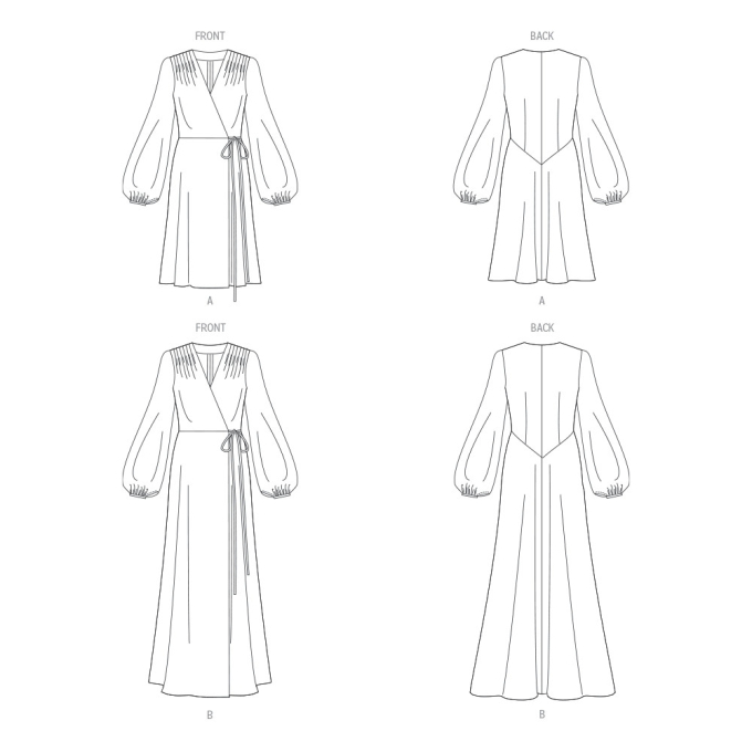 Naaipatroon Vogue 1928  jurk, maat 42-50 Dui/En/Fr