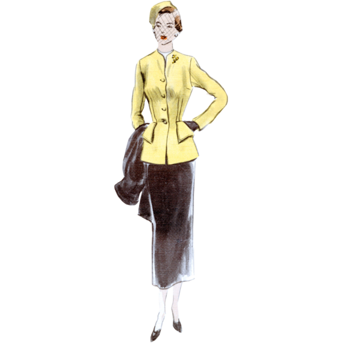 Naaipatroon Vogue 1932 Vintage combinatie, maat 42-50 Dui/En/Fr