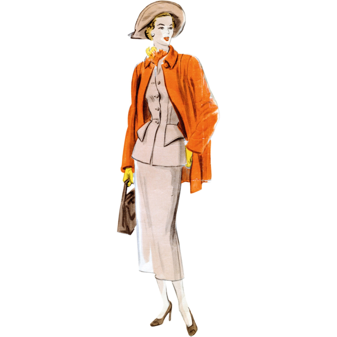 Naaipatroon Vogue 1932 Vintage combinatie, maat 42-50 Dui/En/Fr