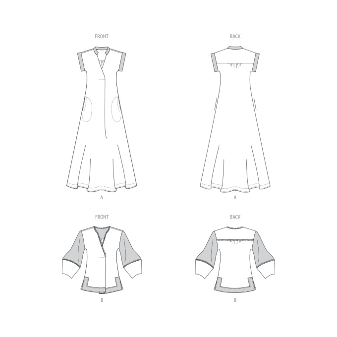 Patron Vogue 1937 blouse/robe femme, taille 32-48 en français