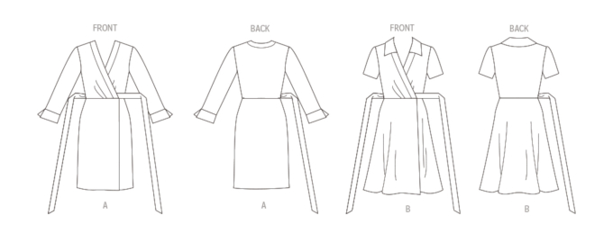Naaipatroon Vogue 1952  jurk, maat 32-40 Dui/En/Fr