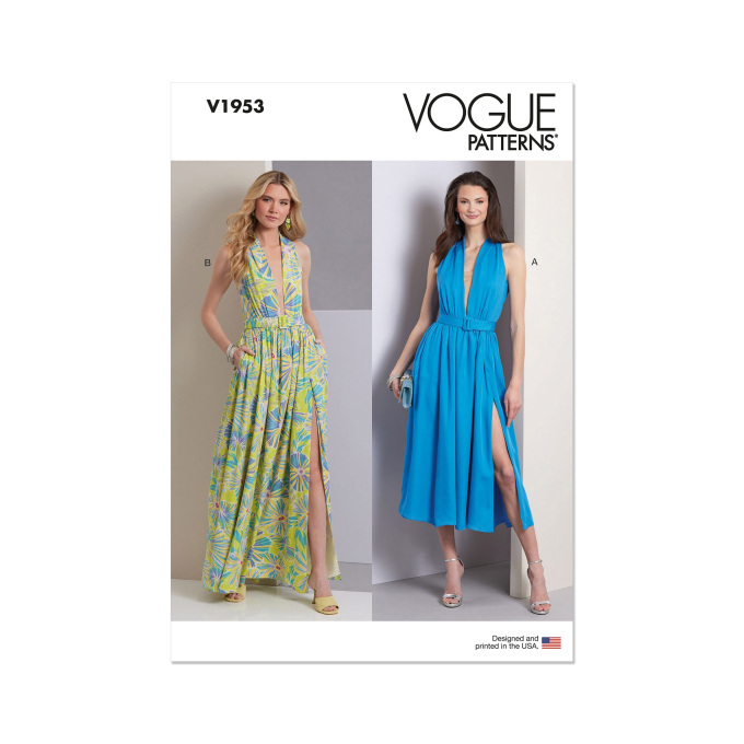 Naaipatroon Vogue 1953  jurk, maat 32-40 Dui/En/Fr