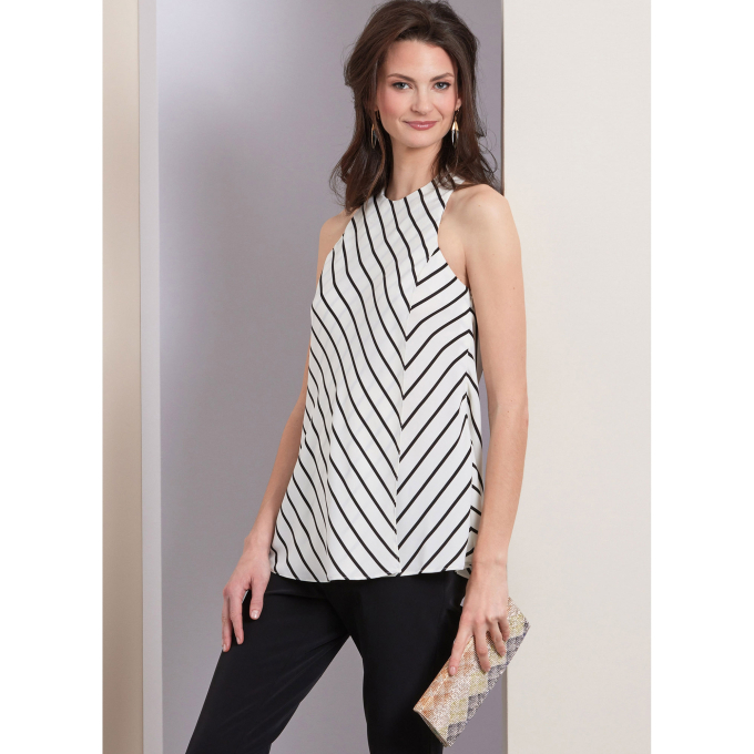 Naaipatroon Vogue 1955 Top, maat  44-52, Dui/En/Fr