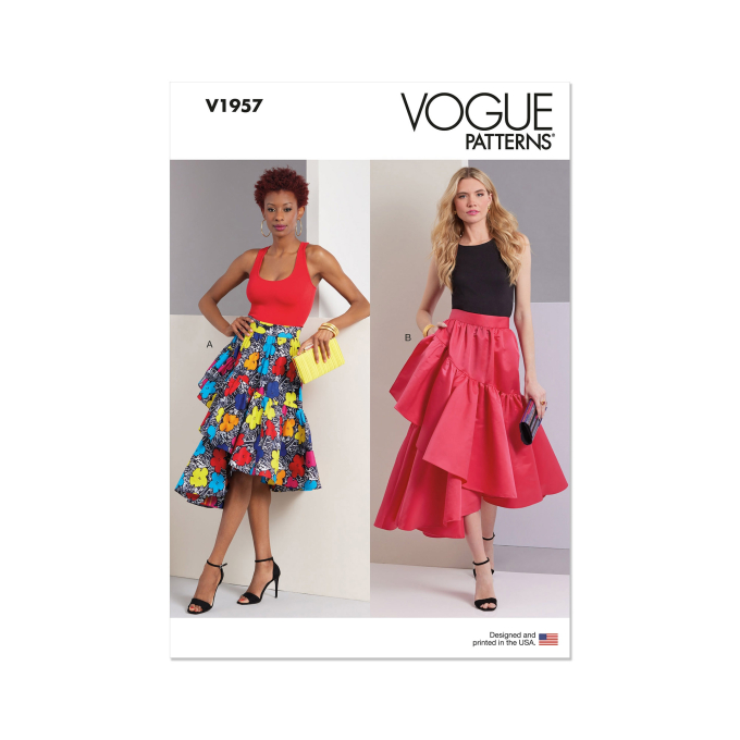 Patron Vogue 1957 jupe femme, taille 44-52 en français