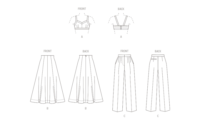 Naaipatroon Vogue 1961 combinatie, maat 40-48 Dui/En/Fr