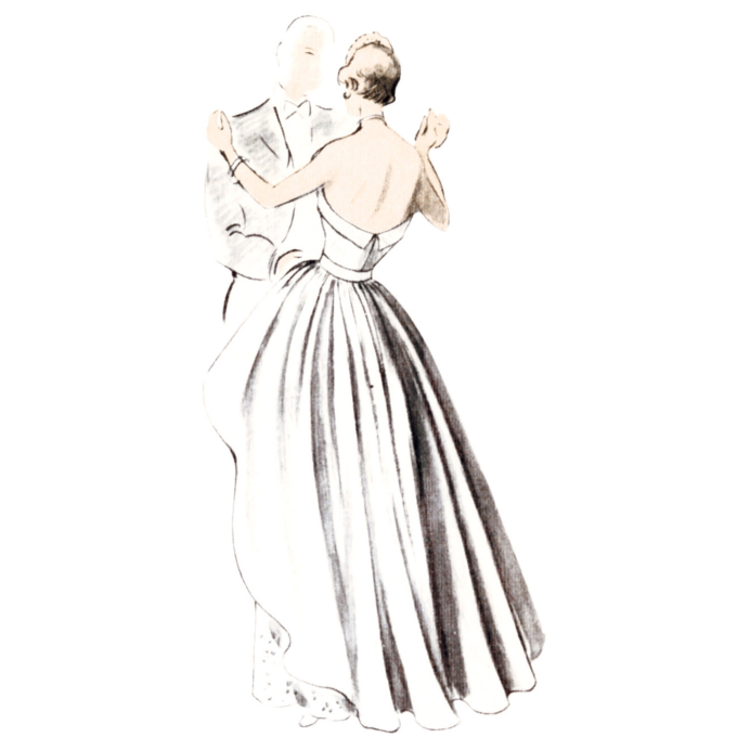 Patron Vogue 1963 robe de soirée vintage, taille 32-40, en français