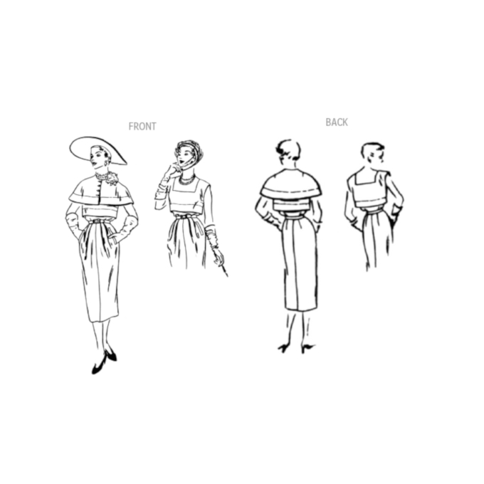 Naaipatroon Vogue 1964 Combinatie, maat 46-54, Dui/En/Fr