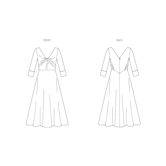 Patron Vogue 1967 robe femme, taille 32-40, en français