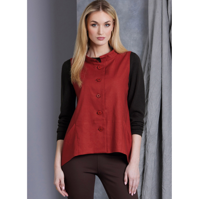 Naaipatroon Vogue 1970 jas, maat 34-42, Dui/En/Fr