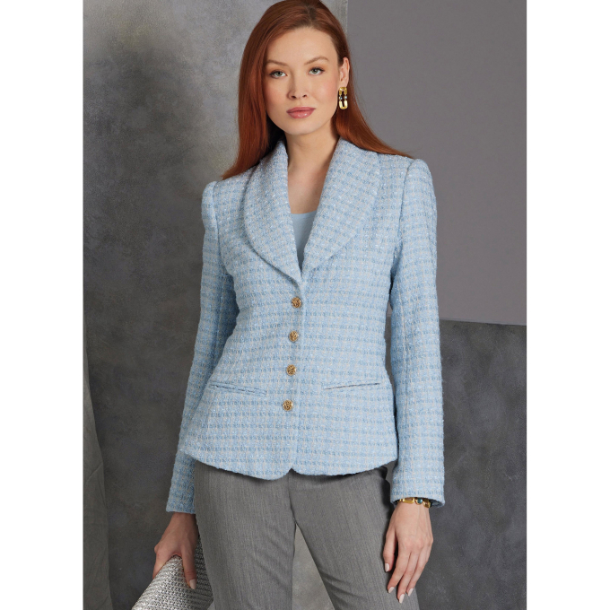 Naaipatroon Vogue 1972 blazer, maat 32-40, Dui/En/Fr