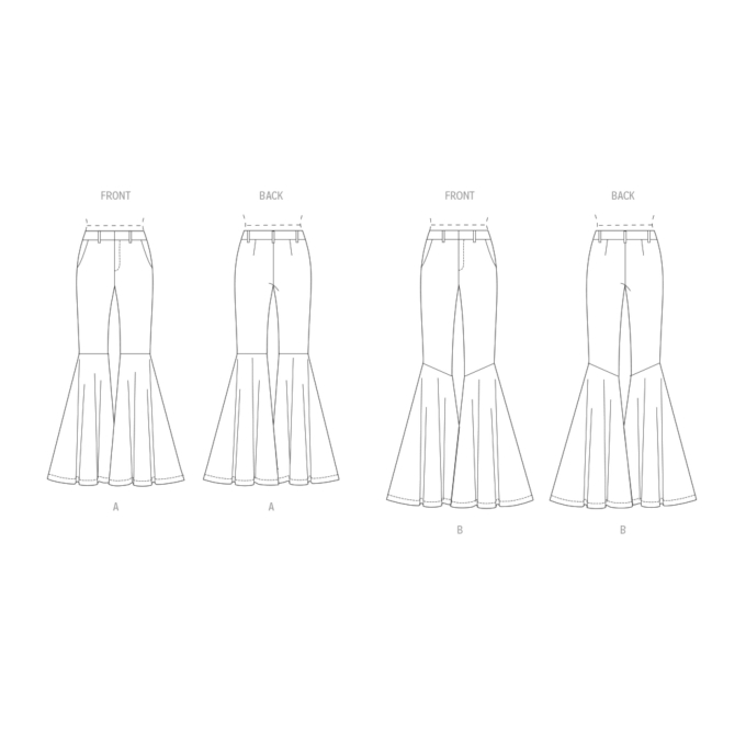 Naaipatroon Vogue 1974 broek, maat 32-40 Dui/En/Fr