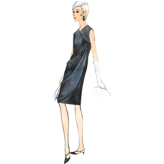 Naaipatroon Vogue 1978 jurk, maat 44-52, Dui/En/Fr