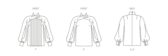 Naaipatroon Vogue 1985 top, maat 30-38, Dui/En/Fr