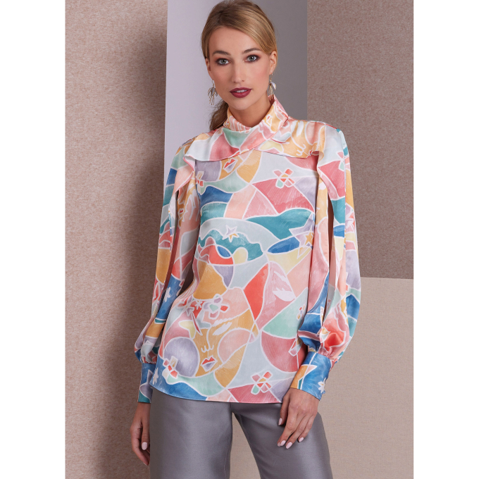 Naaipatroon Vogue 1985 top, maat 30-38, Dui/En/Fr