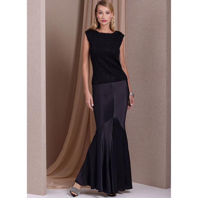 Naaipatroon Vogue 1986 jurk, maat 34-42 Dui/En/Fr