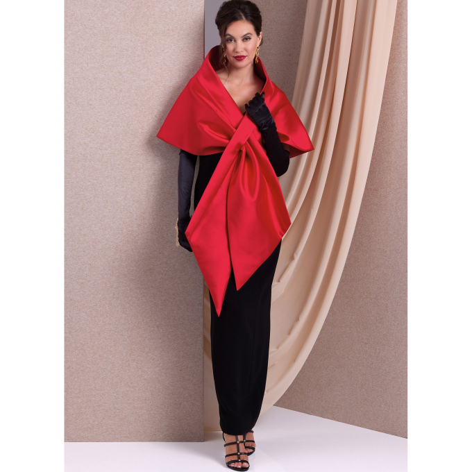 Naaipatroon Vogue 1991 Cape, maat S-L, Dui/En/Fr