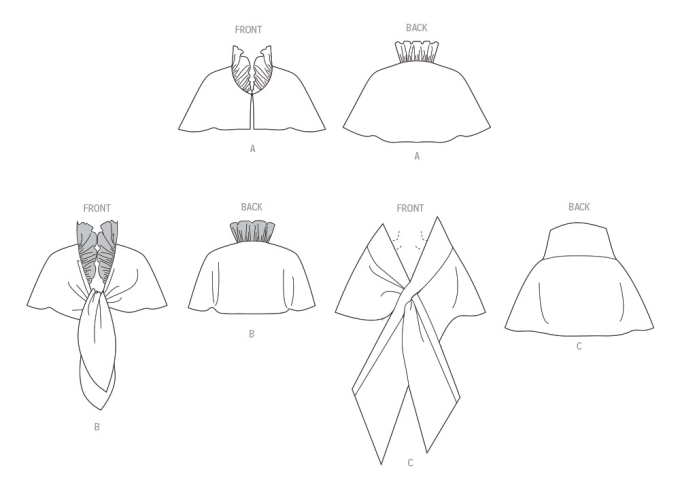 Naaipatroon Vogue 1991 Cape, maat S-L, Dui/En/Fr