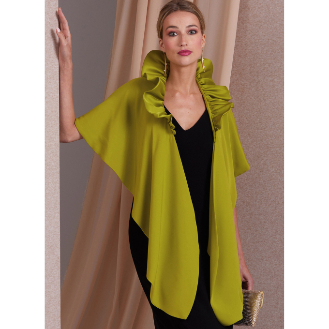 Naaipatroon Vogue 1991 Cape, maat S-L, Dui/En/Fr