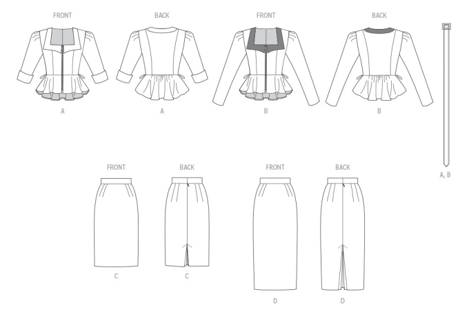 Naaipatroon Vogue 2006 combination, maat 34-42 Dui/En/Fr