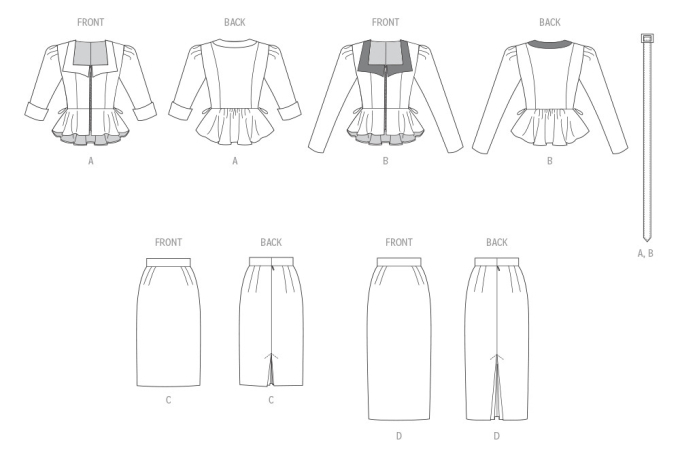Naaipatroon Vogue 2006 combination, maat 44-52 Dui/En/Fr