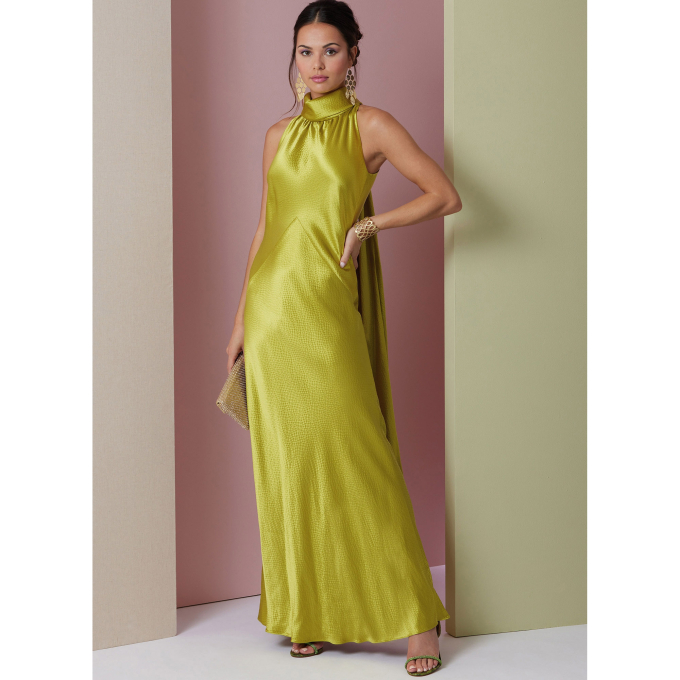 Naaipatroon Vogue 2008 jurk, maat 40-48, Dui/En/Fr