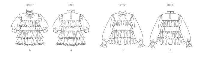 Naaipatroon Vogue 2011 top, maat 34-42, Dui/En/Fr