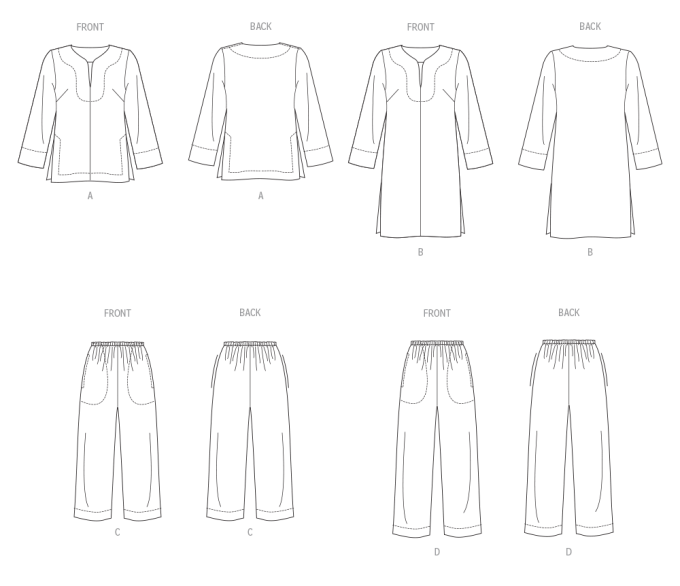 Naaipatroon Vogue 2019 combination, maat 32-48 Dui/En/Fr