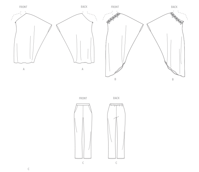 Naaipatroon Vogue 2021 combinatie, maat S-XL Dui/En/Fr