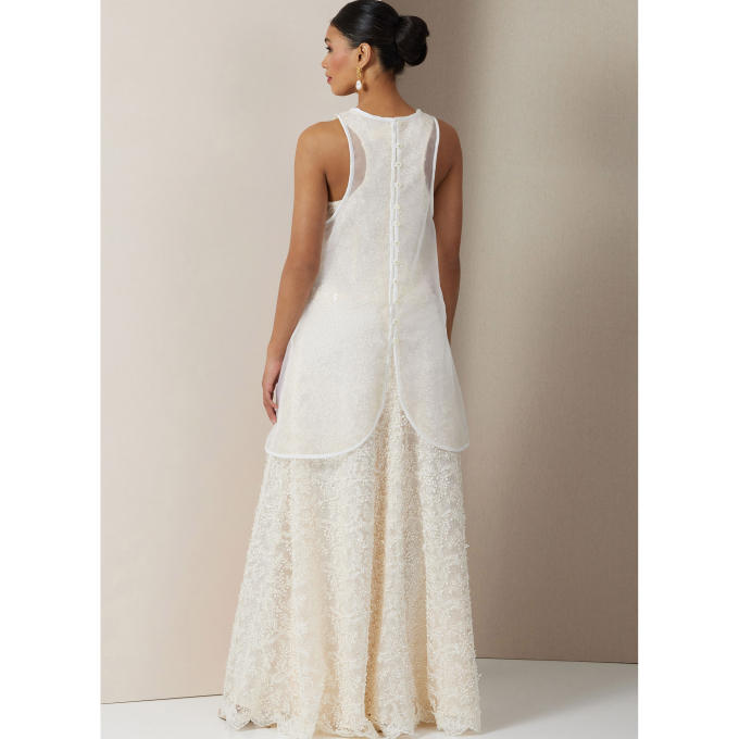 Naaipatroon Vogue 2028 Jurk, maat 32-40 Dui/En/Fr