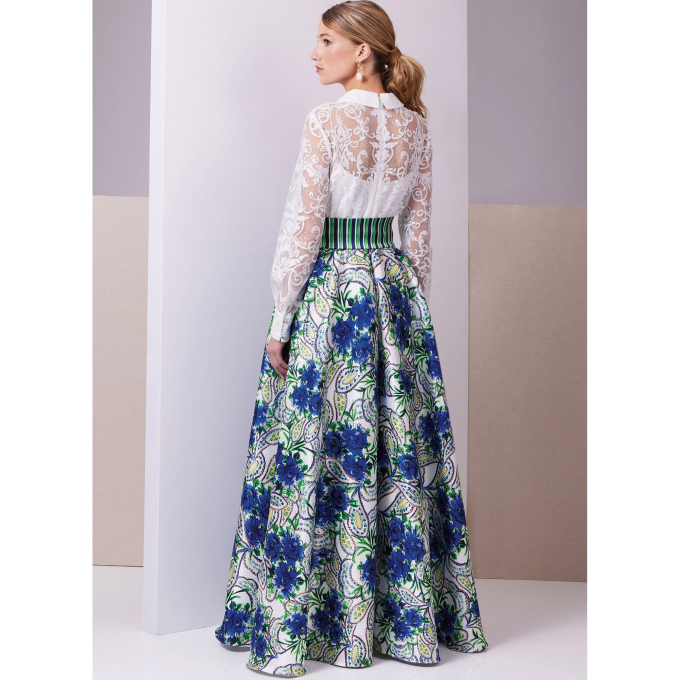 Naaipatroon Vogue 2029 Jurk, maat 44-52 Dui/En/Fr