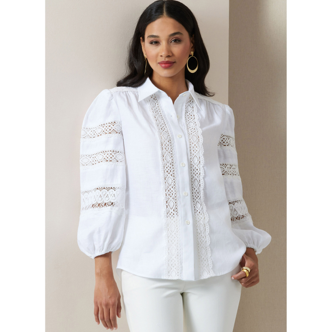 Naaipatroon Vogue 2031 Blouses, maat 42-50 Dui/En/Fr