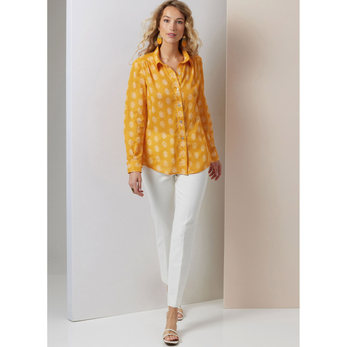 Naaipatroon Vogue 2031 Blouses, maat 42-50 Dui/En/Fr
