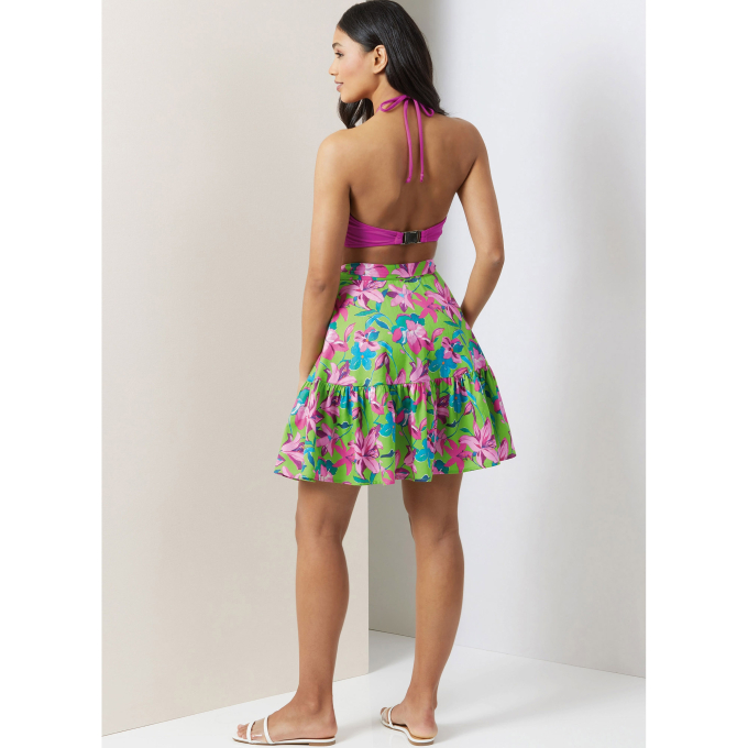 Patron Vogue 2038 bikini / jupe femme, version papier, taille 32-50 en français